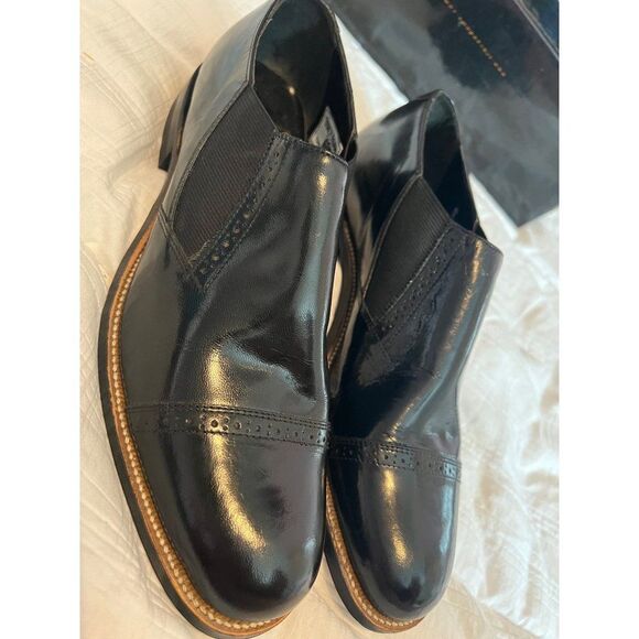 Men’s Stacy Adams Madison Cap Toe Slip On Dress Shoes‎ Size 8 - Picture 1 of 9